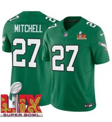 Youth Philadelphia Eagles Quinyon Mitchell #27 Kelly Green 2024 2025 Super Bowl LIX F U S E Stitched NFL Jersey Youth Philadelphia Eagles Quinyon Mitchell #27 Kelly Green 2024 2025 Super Bowl LIX F U S E Stitched NFL Jersey