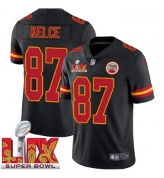 Men Kansas City Chiefs Travis Kelce #87 Black 2024 2025 Super Bowl LIX F U S E Stitched Jersey Men Kansas City Chiefs Travis Kelce #87 Black 2024 2025 Super Bowl LIX F U S E Stitched Jersey