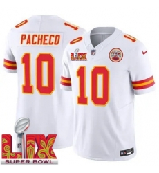 Youth Kansas City Chiefs Isiah Pacheco #10 White 2024 2025 Super Bowl LIX F U S E Stitched Jersey Youth Kansas City Chiefs Isiah Pacheco #10 White 2024 2025 Super Bowl LIX F U S E Stitched Jersey