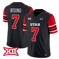 Men Women Youth Utah Utes 7 Cameron Rising Black 2024 Vapor Limited Jersey All Stitched