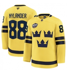 Men Sweden 88 William Nylander Yellow 2025 4 Nations Face Off Premium Jersey Men Sweden 88 William Nylander Yellow 2025 4 Nations Face Off Premium Jersey