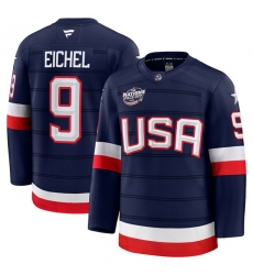 Men USA 9 Jack Eichel Navy 2025 4 Nations Face Off Stitched Jersey Men USA 9 Jack Eichel Navy 2025 4 Nations Face Off Stitched Jersey