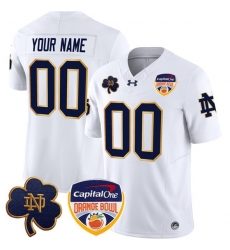 Men Notre Dame Fighting Irish ACTIVE PLAYER Custom White F U S E 2024 Orange Bowl Patch Limited Stitched Football Jersey Men Notre Dame Fighting Irish ACTIVE PLAYER Custom White F U S E 2024 Orange Bowl Patch Limited Stitched Football Jersey