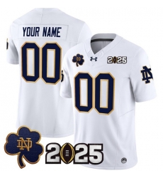 Men Notre Dame Fighting Irish ACTIVE PLAYER Custom White F U S E 2025 CFP Final Patch Limited Stitched Football Jersey Men Notre Dame Fighting Irish ACTIVE PLAYER Custom White F U S E 2025 CFP Final Patch Limited Stitched Football Jersey