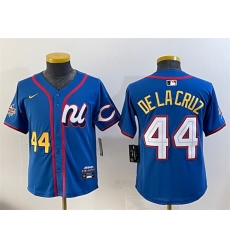 Women National League 44 Elly De La Cruz Blue 2025 All Star Edition Limited Stitched Baseball Jersey Women National League 44 Elly De La Cruz Blue 2025 All Star Edition Limited Stitched Baseball Jersey