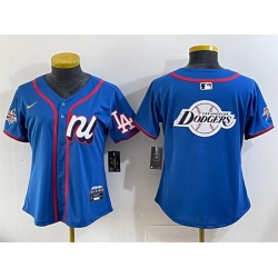 Women National League Los Angeles Dodgers Team Big Logo Blue 2025 All Star Edition Limited Stitched Baseball Jersey 