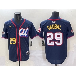 Men American League 29 Tarik Skubal Navy 2025 All Star Edition Limited Stitched Baseball Jersey