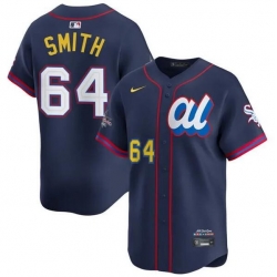 Men American League 64 Shane Smith Navy 2025 All Star Edition Limited Stitched Baseball Jersey