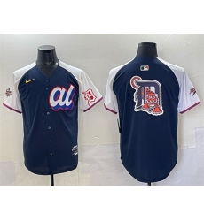 Men American League Detroit Tigers Team Big Logo Navy Alternate 2025 All Star Edition Limited Stitched Baseball Jersey 283 Men American League Detroit Tigers Team Big Logo Navy Alternate 2025 All Star Edition Limited Stitched Baseball Jersey 283