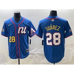 Men National League 28 Matt Olson Blue 2025 All Star Edition Limited Stitched Baseball Jersey