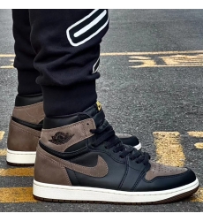 Men Air Jordan 1 Brown Black Basketball Shoes OG25