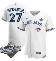 Men Toronto Blue Jays 27 Vladimir Guerrero Jr Men Nike White Home 2020 Flex Base Player MLB Jersey Men Toronto Blue Jays 27 Vladimir Guerrero Jr Men Nike White Home 2020 Flex Base Player MLB Jersey