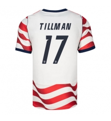 USA 2026 FIFA World Cup Soccer White Jersey Set ( Have Shorts ) Malik Tillman #17 USA 2026 FIFA World Cup Soccer White Jersey Set ( Have Shorts ) Malik Tillman #17